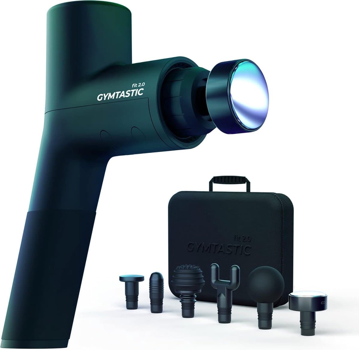 SnelShoppen - Massagepistool met Warmtekop voor Nek, Schouders en Rug | 6 Massagekoppen & 6 Intensiteitsniveaus voor Diepe Weefselmassage | Krachtige — afbeelding 1