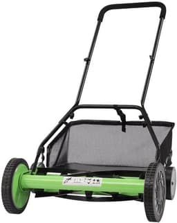 Handgrasmaaier – Handmaaier – Kooimesmaaier – Duwgrasmaaier – Gazonmaaier – 50,8 cm Maaibreedte – 9 Instelbare Maaihoogtes – 65-Mangaan Stalen Messen – Met Opvangzak – Groen — thumbnail 1