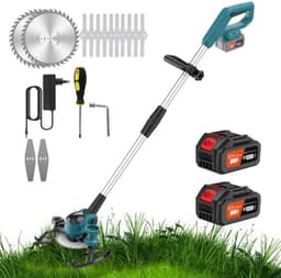 21V Krachtige Grasmaaier Machine Draadloze Onkruid Wacker Elektrische Eater Mini Maaier Wieden Trimmen Tool G — thumbnail 1