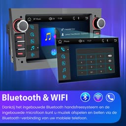 Junsun linux Autoradio Met Bluetooth Geschikt voor Opel Astra H Corsa C/D Vectra C Zafira - Draadloze CarPlay & Andriod Auto - GPS Multimedia - 7 inch Touchscreen - Stuurwielbediening - WiFi - RDS - grijs — thumbnail 4