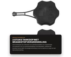 Tankdop Efficiënte Brandstofvergrendeling - Geschikt voor Grasmaaier - Motorgrasmaaier - Verlengde Levensduur - Voorkomt Vuil/Vocht - Optimale Productprestaties - Brandstoftankdeksel