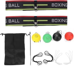 Reactiebalset, boksreflexbal voor verstelbare hoofdband Reflexbalset voor beginners Verbetering van snelheidsreacties Hand-oogcoördinatietraining — thumbnail 1