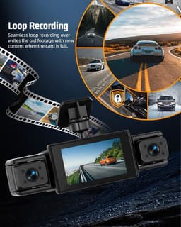 Dashcam - Zwart - 4-camera systeem - 360° bewaking - Voor Auto's — thumbnail 3