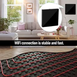 Slimme Temperatuurregelaar - Slimme Thermostaat - Verwarming Regelen - Nauwkeurige Controle - LCD Display - Zwart — thumbnail 3