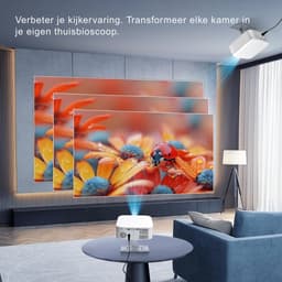ApexArte® Mini beamers - Projector - Mini beamer -Grijs — thumbnail 4