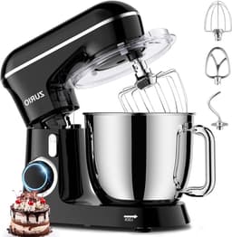 Keukenmachine - Kneedmachine Robot - Bakken en Koken - Stille Fermentatie - 5.5 Liter - Zwart — thumbnail 1