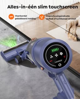 Laresar- Steelstofzuiger Draadloos - Steelstofzuiger Zonder Zak Op Accu - 650W - 75000PA - 2 in 1 - Ook Als Kruimeldief — thumbnail 3