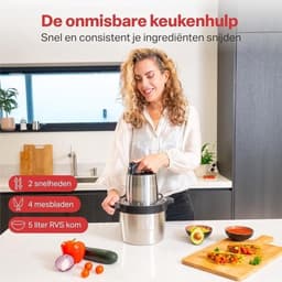RFWR® Elektrische Hakmolen 5 Liter met 2000W Vermogen en 2 Snelheden — thumbnail 3