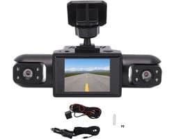 4-kanaals Dashcam - Auto Camera Set - Veiligheid Onderweg - 360 Graden Dekking - 1080p HD - Zwart