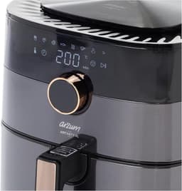 Heteluchtfriteuse - Airfryer Frituurpan - Gezond Frituren - XL Inhoud Digitaal - 6L - Zwart — thumbnail 2