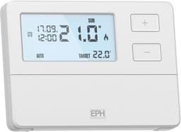 Programmeerbare Thermostaat - Draadloze Kamerthermostaat - Verwarming Regelen - RF Verbinding - Standaard - Wit — thumbnail 4