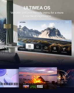SnelShoppen - Ultimea Beamer Full HD 1080P Native met Auto Focus 6D Keystone Correctie 4K Thuisbioscoop Projector 700 ANSI 21.000 Lumen 5G WiFi Blueto — thumbnail 2