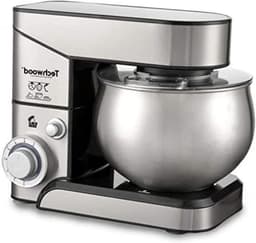 Keukenmachine - Mixer Robot - Bakken En Koken - Krachtige Motor - 5 Liter Kom - Zilverkleurig — thumbnail 1