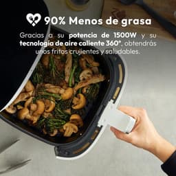 Hete Lucht Frituurpan - Airfryer Keuken - Gezond Koken - Digitaal Touchscreen - 5 Liter Inhoud - Wit — thumbnail 4