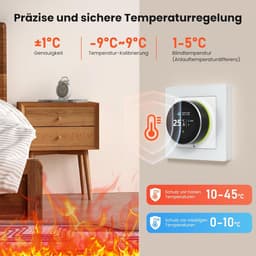 Slimme Thermostaat voor Watervloerverwarming met Wifi en Draaiknop - Compatibel met Alexa en Google Home — thumbnail 5