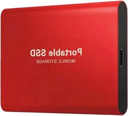 Externe Opslagschijf - Draagbare Harde Schijf - Gegevens Uitbreiden - Lichtgewicht Slank Ontwerp - 7.5 cm - Rood — thumbnail 1