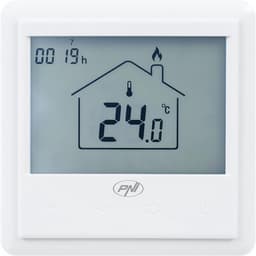 Slimme Thermostaat - Verwarming Regelaar - Vloerverwarming Instellen - App Bediening - 8.6 cm - Wit — thumbnail 3
