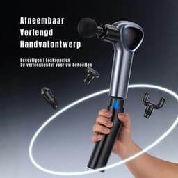 QIN® Massage Gun - Massage Pistool - Massage Gun Professioneel - Massage-gun - Zwart - 13cm x 7cm x 37cm — thumbnail 2