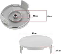 SnelShoppen - 2 Pack Grasmaaier Spoelafdekking 79mm - Compatibel met Diverse Modellen - Betrouwbare Bescherming - Perfect voor Tuinonderhoud — thumbnail 3