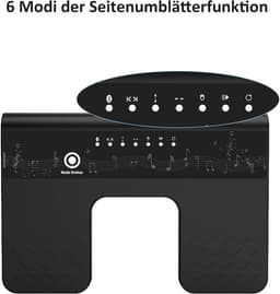 Bluetooth Page Turner Pedaal - Bluetooth voetschakelaar 6 modi voor tablets smartphones oplaadbaar stil live optredens concerten opnamestudio's instrumenten spelen of prompten — thumbnail 3