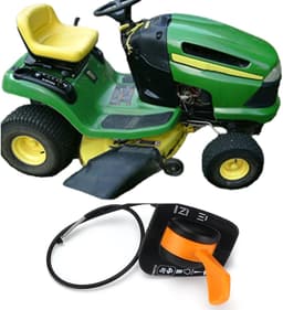Throttle Cable Vervangingskabel - Geschikt Voor John Deere LA102 LA105 LA115 X110 X120 - Betrouwbare werking - ShopVlot — thumbnail 3
