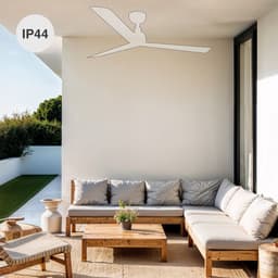 Faro Barcelona 34360 Outwood L plafondventilator bruin/eikenhout 150 cm - Afstandsbediening - Stille en zuinige DC-motor - 6 snelheden - zomer en winterstand — thumbnail 2