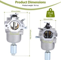 Dailygoods- Carburateur Vervangingsset Hoogwaardig Metaal - Carburateur Synchronisatie Set - Grasmaaier Accessoires - Eenvoudig te Installeren - Verbeterde Energie-efficiëntie - Geschikt voor Nikki 697203 - Grasmaaieronderdeel — thumbnail 2