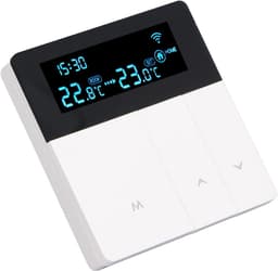 Slimme Thermostaat - Programmeerbare Regelaar - Comfort Verhoging - Levendig Kleurendisplay - AC90-240V - Wit — thumbnail 4