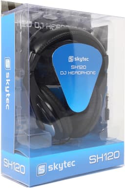 Koptelefoon - SkyTec SH120 hoofdtelefoon voor DJ, instrumenten, muziek, etc. met 2 meter kabel - Zwart — thumbnail 4