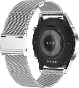 Belesy® Contact - Smartwatch Dames – Smartwatch Heren - Horloge – Stappenteller - Bloeddruk - 1.3 inch - Kleurenscherm - Full Touch - Bluetooth Bellen - Zilver - Staal - Moederdag — thumbnail 4