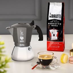 Bialetti Brikka Induction Percolator 4 Kops – Espresso Maker – Inductie Geschikt – Crema-laag – Zwart/RVS — thumbnail 3