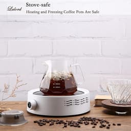 Pour Over Koffiezetapparaat - Borosilicaatglas - 600 ml Capaciteit - Inclusief 100 V02-papierfilters - Voor Thuis en Camping — thumbnail 4