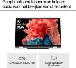 "HP ENVY x360 16-ac0950nd Intel Core Ultra 5 125U Hybride (2-in-1) 40,6 cm (16"") Touchscreen 2K 16 GB LPDDR5-SDRAM 512 GB SSD Wi-Fi 7 (802.11be) Windows 11 Home AI PC Zilver" — thumbnail 4