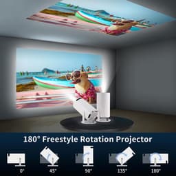 Equivera Mini Beamer - Draagbare Beamer - Beamer - Mini Beamer Projector - Projector - Mini Projector — thumbnail 4