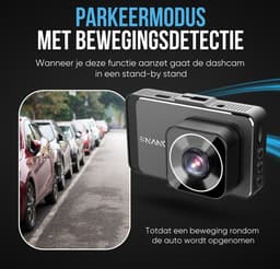 Nanocam M19 32gb dashcam voor auto met achter camera - Full HD + Vga resolutie - Parkeerbeveiliging - 32gb MicroSD - Zuignap en sticker houder - 170 graden kijkhoek - Nachtzicht - 3.0 inch IPS LCD scherm — thumbnail 4