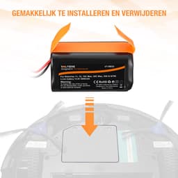 Voltière 14.4V 3200 mAH Accu Geschikt voor RoboVac 11, 11S, 11S Max, 12, 15C Max, 30C Max, 35X & DEEBOT N79S - Vervangende Batterij Geschikt voor Automatische Robovac Stofzuigers — thumbnail 4