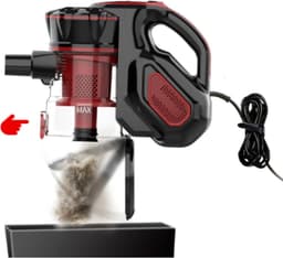 Steelstofzuiger Met Snoer - Inclusief diverse opzetstukken - Stofzuiger en kruimeldief - Vacuum cleaner - 600W - 18Kpa - Blauw/Zwart — thumbnail 5