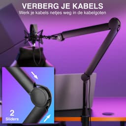 Sensic SA 30 Microfoon Arm Zonder Microfoon - Microfoon Statief - Boom Arm - Standaard - Met 15cm Verhoger — thumbnail 4
