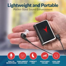 Geluidsversterker voor Persoonlijk Gebruik - Audiotoestel met 50dB Versterking en 100 Voet Bereik — thumbnail 3