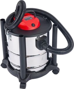Aszuiger - As Stofzuiger 2000W – Asstofzuiger Met 20L RVS Tank voor Nat en Droog Zuigen – Asstofzuiger Op Wieltjes - Aszuiger Pelletkachel – Complete Set — thumbnail 1