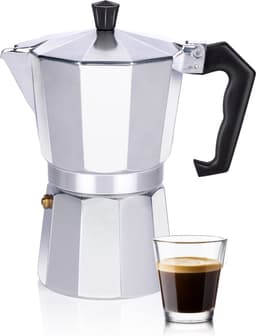 alpina Percolator - Koffiemachine 270 ML - Koffieapparaat ?10 x 19 CM - 320 GR - Koffie Maken Zonder Elektriciteit - 1 Kop Per Keer Koffie Apparaat - Ook op Gas/ Halogeen/ Keramisch - Aluminium — thumbnail 1