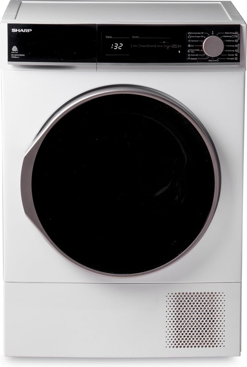 Sharp KDNHH9S8GW3BX 9kg warmtepomp droger — afbeelding 1