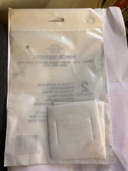 Universele Bosch / Siemens Motor filter setje 2st, BBS50, Optima, Alpha 20 — thumbnail 2