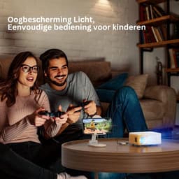 Mini Beamer Smartphone - Projector - Bluetooth - Sets - Beamers - Projectieschermen – Beamerscherm – Home Theater - Inclusief HDMI & USB – Full HD 1080p — thumbnail 4