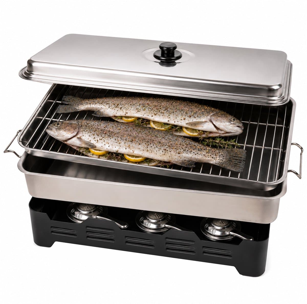 Ultimate Table Smoker Three Pit Rookoven - Rookoven — afbeelding 1