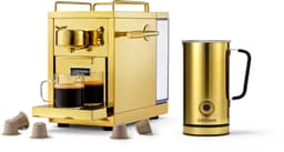 Sjöstrand Espresso Capsule Machine The Original 2.0 Brass + Melkopschuimer - Goud- Set — thumbnail 1