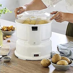 Elektrische Aardappelschiller - Groente Fruit Schillen - Snel Keukenwerk - Automatische Bediening - 1 kg Capaciteit - Zwart — thumbnail 3