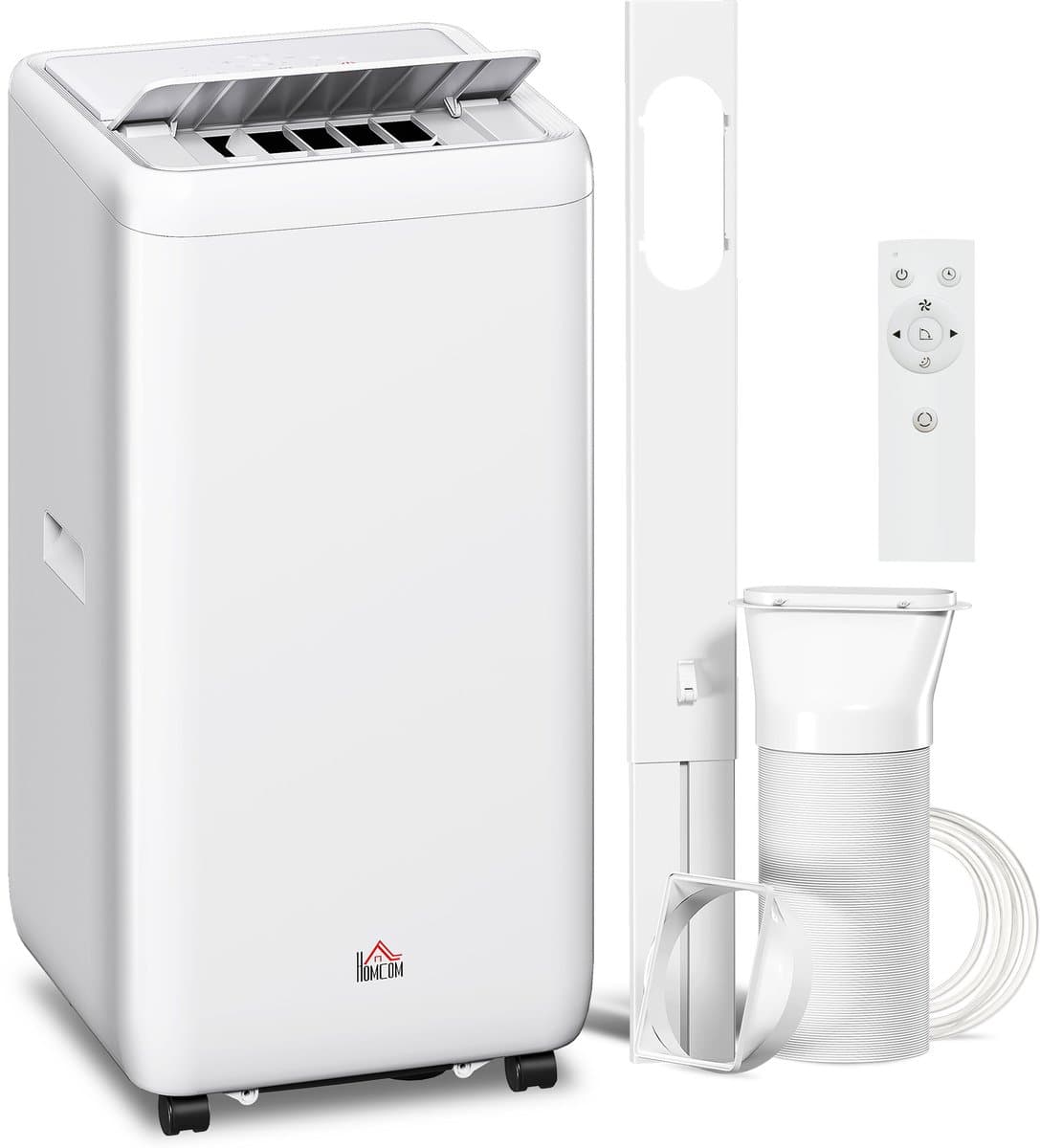 Mobiele Airco - Mobiel Airconditioner 12000 BTU 3,5 kW – 5-in-1 Functies – 24-uurs Timer – Fernbedienung – Voor Kamers Tot 35㎡ – Wit – ABS – 35,5x35x70 cm – 1 Stuk — afbeelding 1