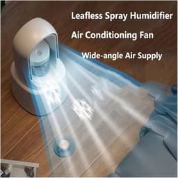 Staande Ventilator - Bladloze Koeler - Zomerse Koelte - Met Nachtlampje - 33cm Hoog - One Color — thumbnail 5