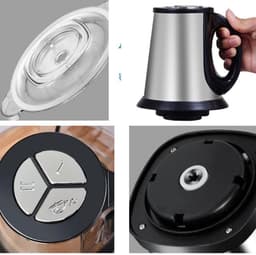 Elektrische Keukenhakker - Mini Keukenmachine - Snel Ingrediënten Snijden - Stabiele Anti-slip Basis - 27 cm Hoog - Zilver — thumbnail 5